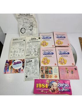 1960s-80s Barbie Calendar, Pamphlets, Instructions Etc Ephemera